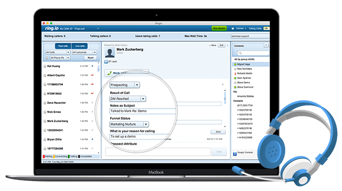 Salesforce for call centre management